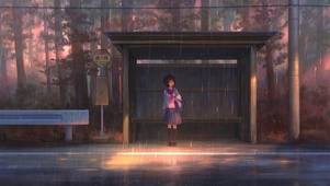 雨天等待