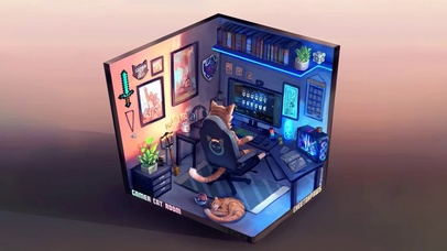 喵星人的电竞房间