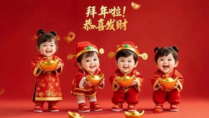 拜年啦！恭喜发财！
