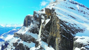 唯美山顶雪景4K