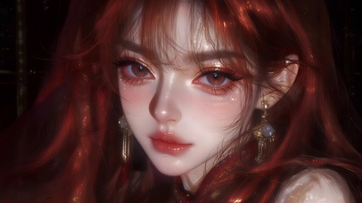 红发新中式美少女