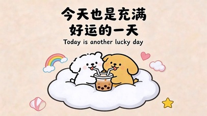 今天也是好运的一天
