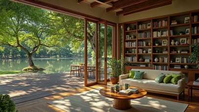 临湖客厅阳光屋