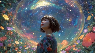 海底花海女孩