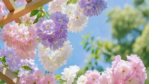 晴空花簇