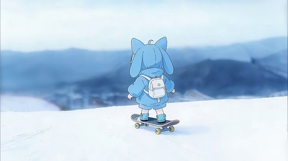 兔耳萌娃滑雪历险记