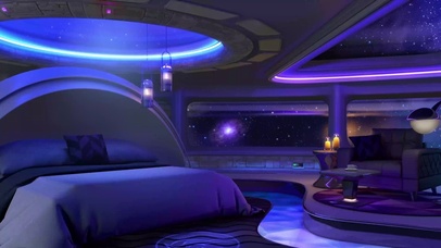 4K科幻太空船卧室
