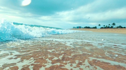 唯美酷炫海浪4K