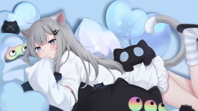 啊这，猫猫太可爱了叭2K