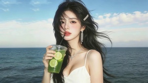 治愈夏风女孩