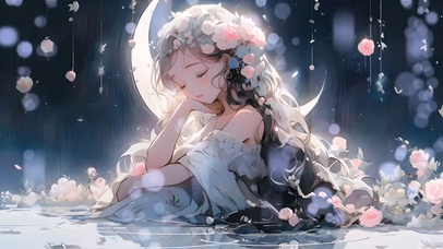 月下女孩