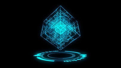 4K原画【渐变魔方晶块】