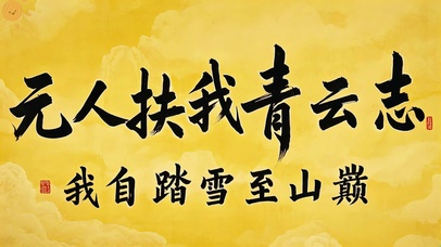 无人扶我青云志