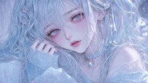 清纯银发少女
