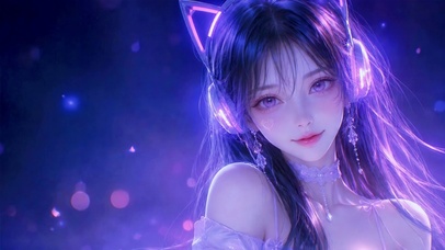 霓虹猫耳少女