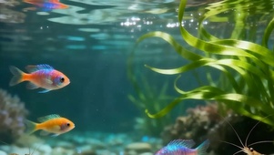 海底世界带鱼屏