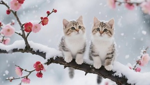 雪花猫猫