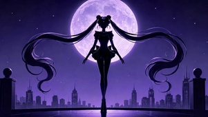 紫月下的美少女战士