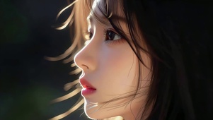好美的侧颜