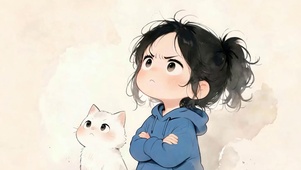 女孩与萌宠