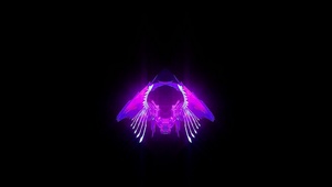 紫色梦幻粒子天使翅膀