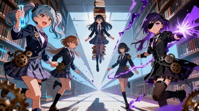 二次元学院女团图书馆的热血集结