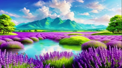 山谷里的薰衣草