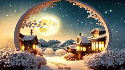 唯美的雪