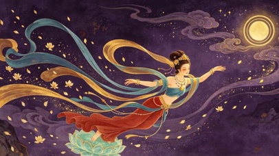 敦煌飞天仙女