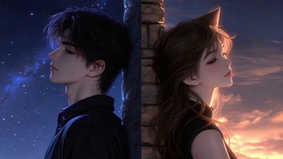 背靠背的浪漫思念