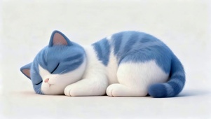 蓝色小猫