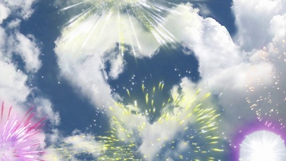 唯美浪漫心形云朵