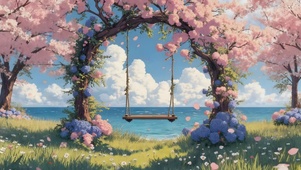 海边的樱花