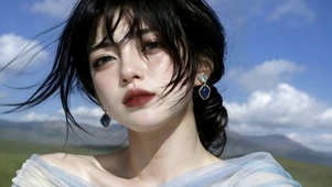 旷野清新氛围感美女
