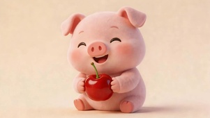 萌宠吃樱桃