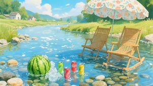 夏日河流