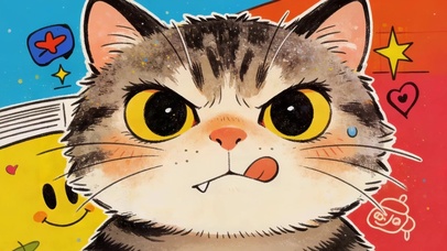 生气的猫咪