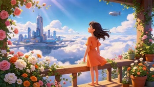 美少女的未来浮空都市