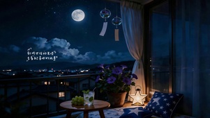 月夜露台 静心