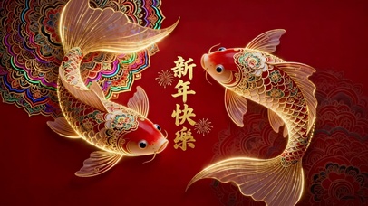 新年快乐 锦鲤好运