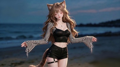 海边猫系少女