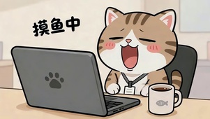 摸鱼猫咪