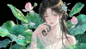 小清新荷花少女（超美）