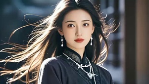长发飘飘古风美女1