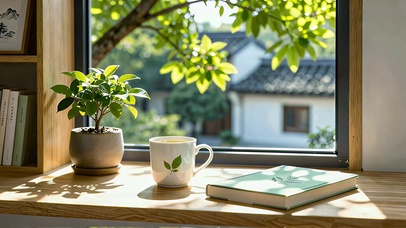 窗下闲居