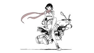 黑白女孩