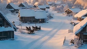 雪景      树木 带鱼屏