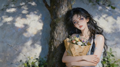 文艺风美女高清4k