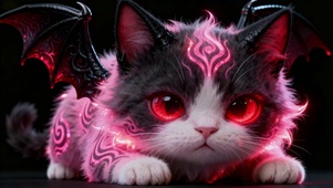 绯红魔纹小猫