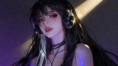 暗黑酷飒吸血鬼少女